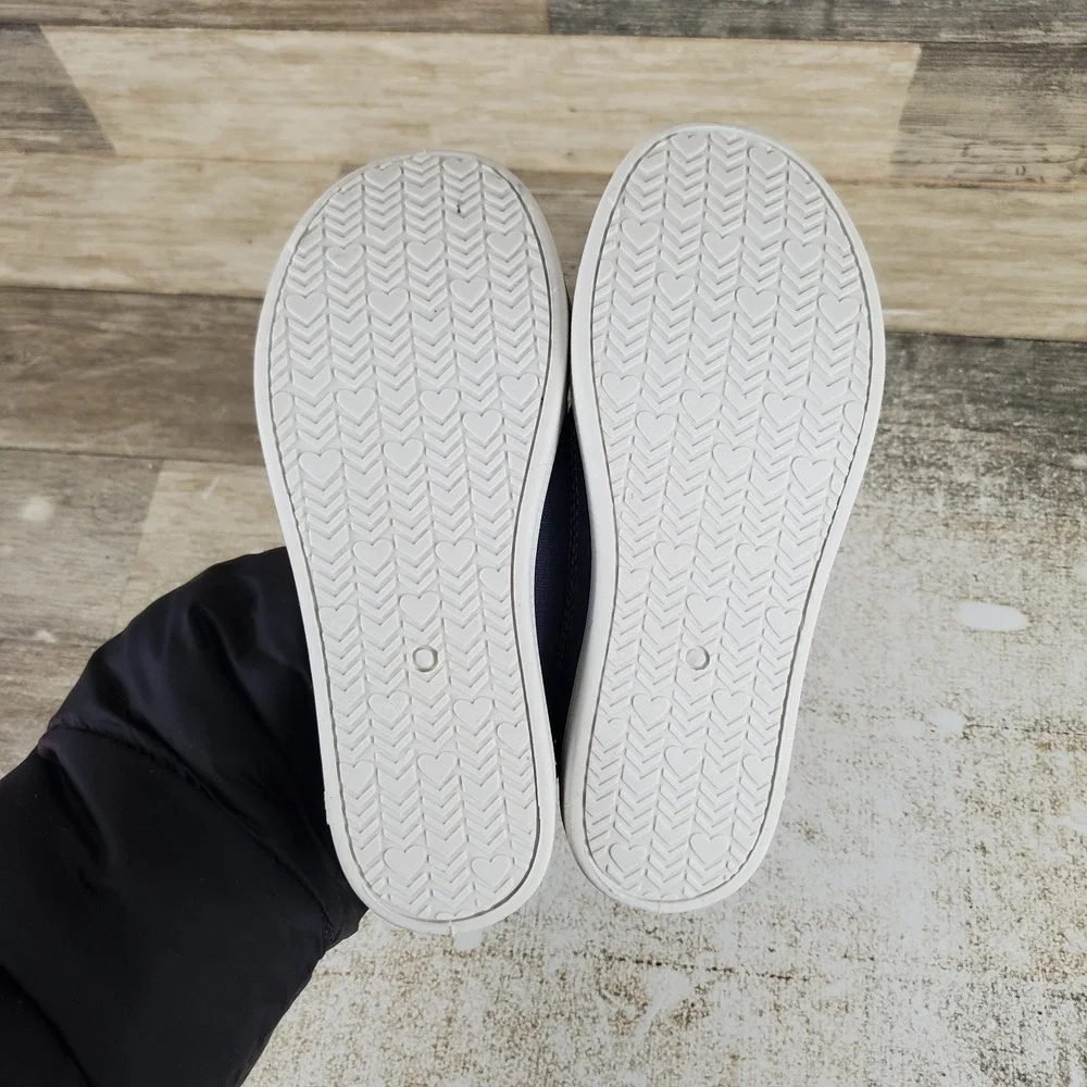 Jellypop Carlin Kids Shoes Sz 12 M Navy White Slip On Elastic Gore Sneakers